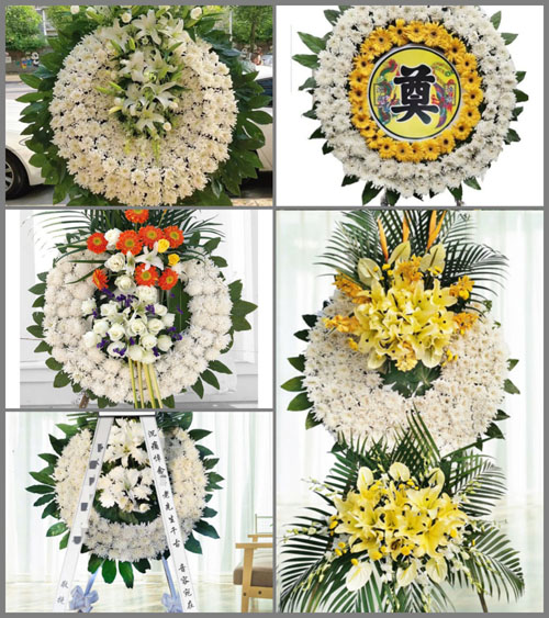 福建龙岩永定区洪山乡田梓村花圈速递